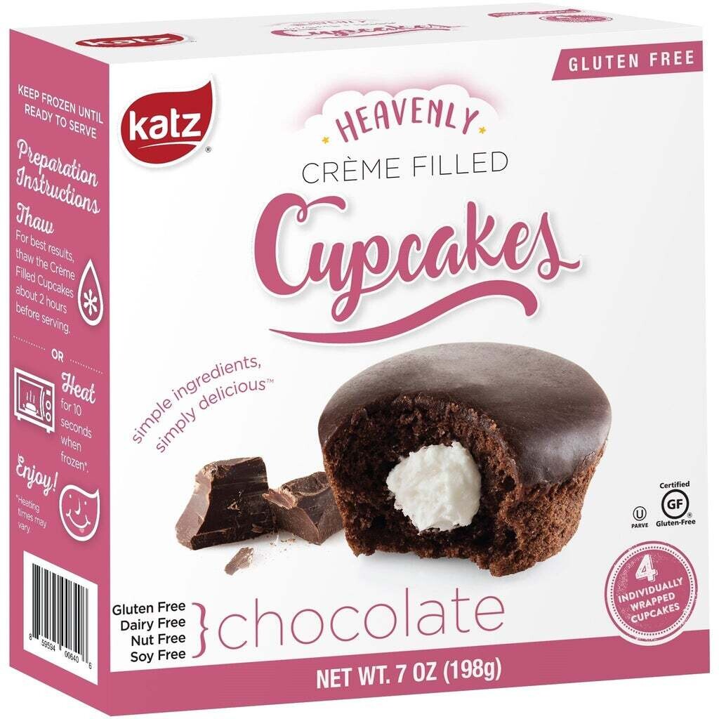 Crème Filled Cupcakes chocolate Katz 6/4/50g