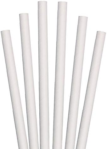 XStraw paper Bar 7.75" Unwr. white 8/1100ct