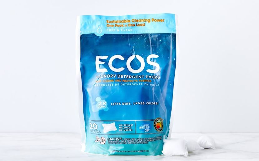 ECOS Laundry detergent packs, Free & clear 20 Pods