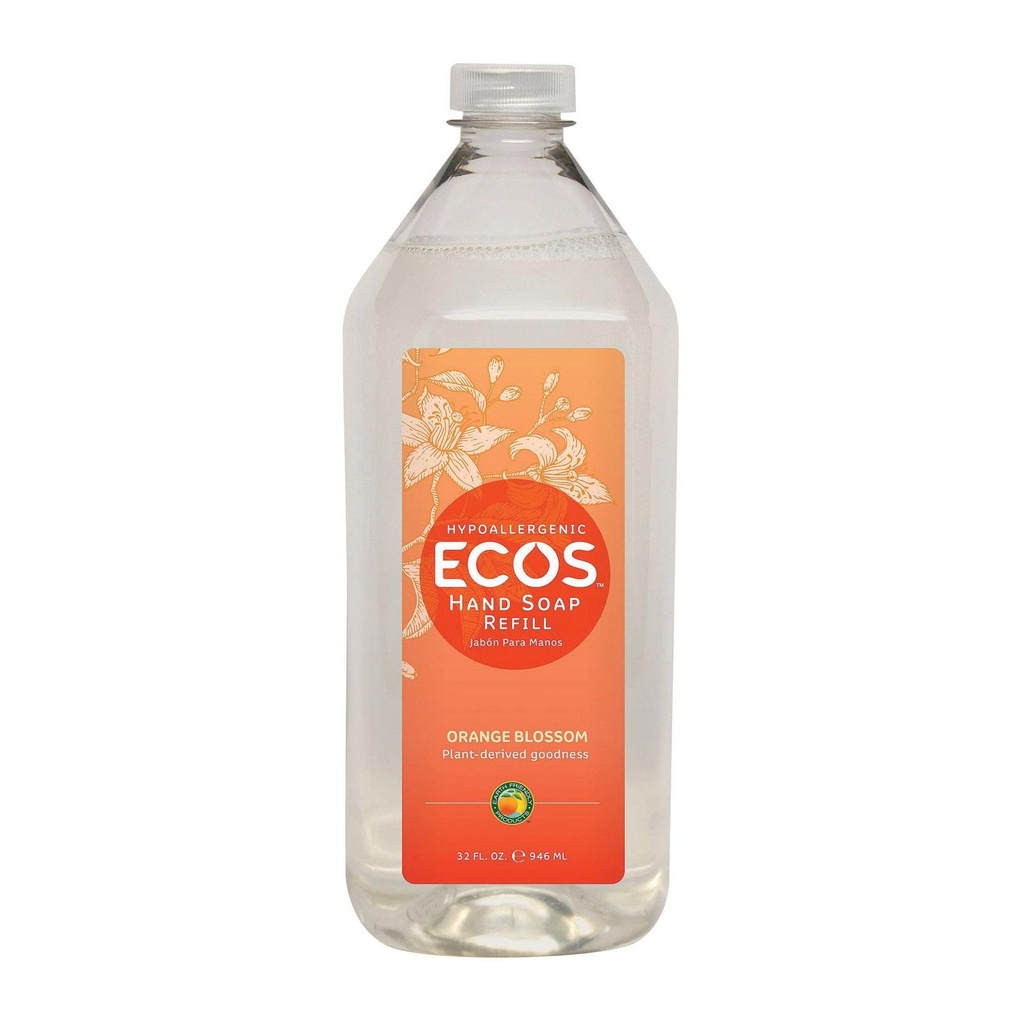 ECOS Hand soap Refill, Orange blossom 6/32oz