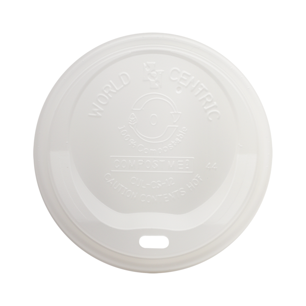 Hot Cup Lid 10-20oz CPLA Comp-Bio-20/50ct