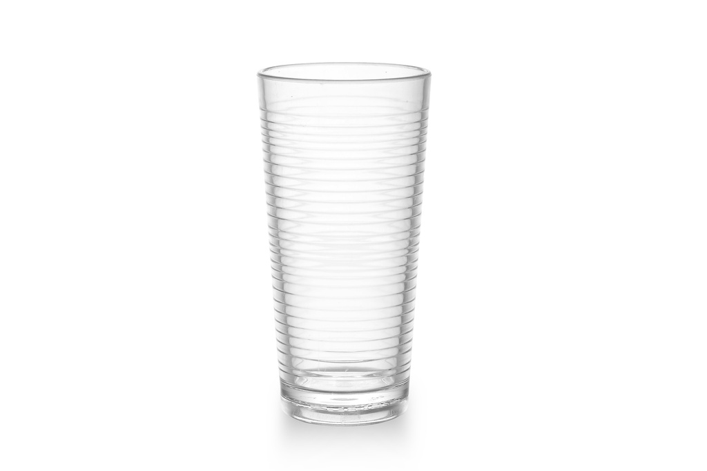 Acrylic drinking cup ripple L 450ml 8.1*16.2cm 16/cs