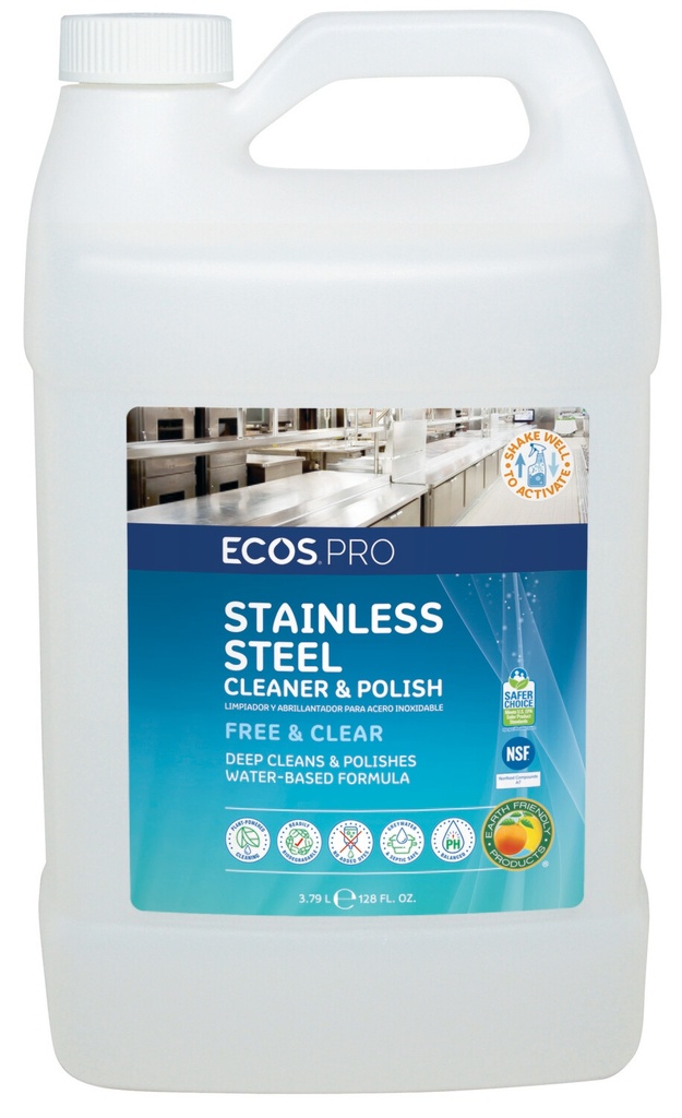 ECOS® Pro Stainless steel cleaner & polish 4/1GL