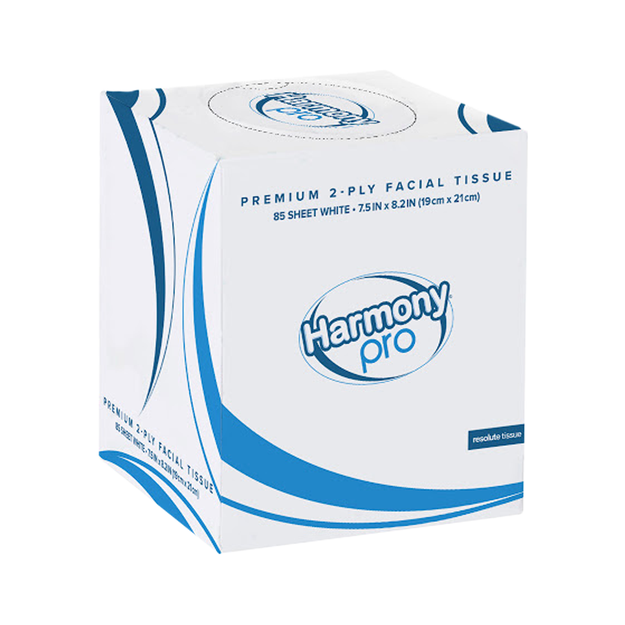 Harmony® Pro premium facial CUBE tissue white 2-ply, 36/85ct