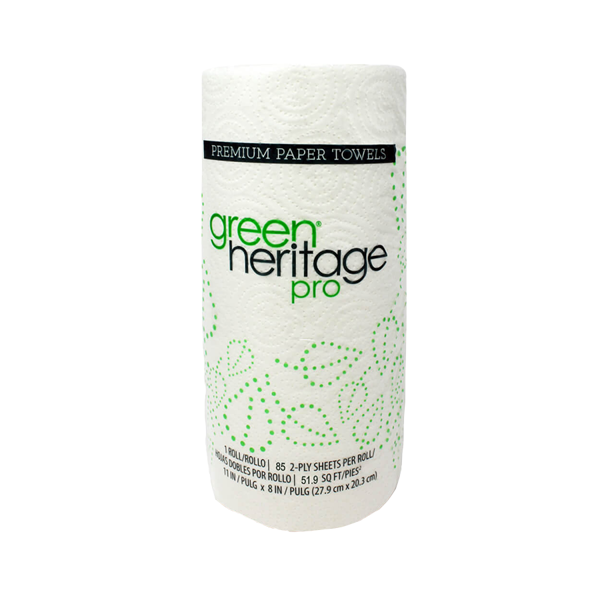 Green Heritage® Pro 2-ply, white kitchen roll towel 30/85 11''x8''