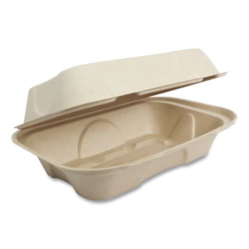 Plant Fiber Hoagie box 1-Compt  9x6x3 Comp Bio 10/50 -  #TO-SC-UHB