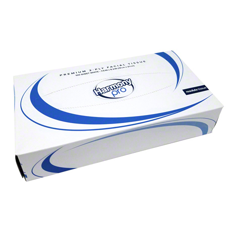 Harmony® Pro premium facial FLAT tissue. White, 2-ply, 30/100sht