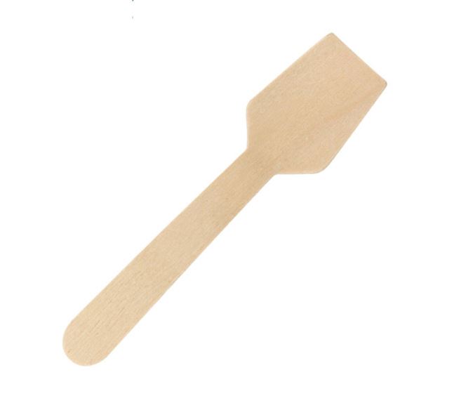 Wooden tea spoon RETAIL 95*17*1.4mm 50/100ct