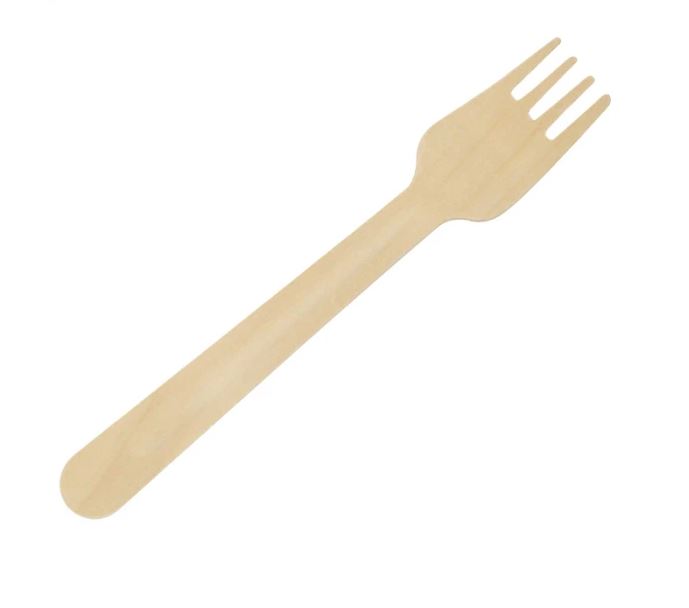 Wooden Fork 160*26*1.7mm Retail 25ct