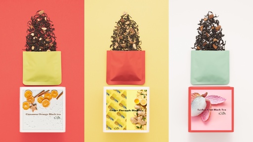 [ILCHA002] IL-CHA organic tea square tin box aluminum bag 10/box