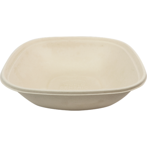 [BQ-SC-48] Square Bowl 48oz unbleached plant fiber 8/50