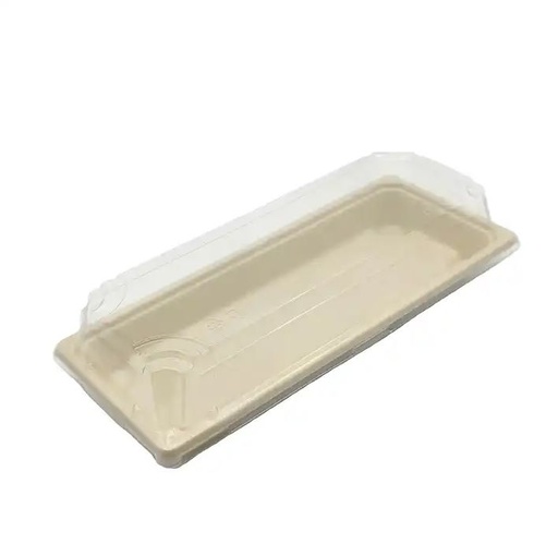 [NGYJ-02] New Gen. Sushi Tray with LID, natural color 218*91*23.6mm 12/50  YJ-02 
