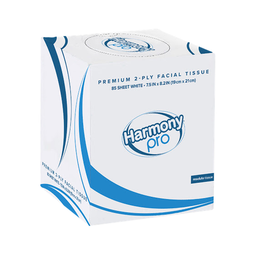 [R324336] Harmony® Pro premium facial CUBE tissue white 2-ply, 36/85ct