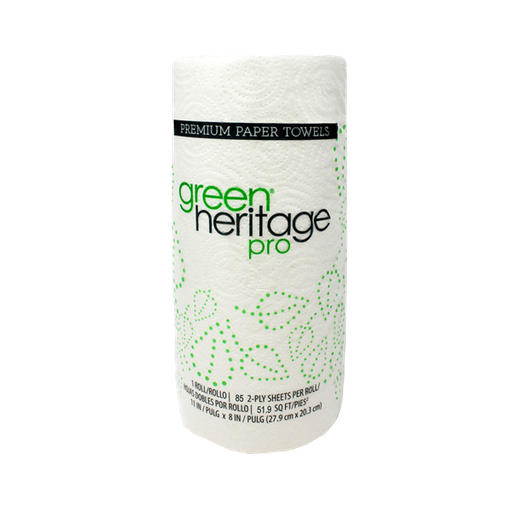 [R585] Green Heritage® Pro 2-ply, white kitchen roll towel 30/85 11''x8''