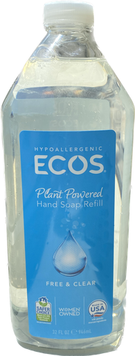 [9967/07] ECOS® Pro Hand soap, Free & clear, 6/32oz Refill