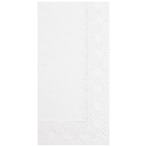 [180500] Dinner Napkins 15" x 17" Regal Embossed White 8/125ct