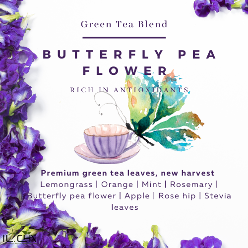 [ILCHAB01] IL-CHA organic tea wholesale bag 2lb - Butterfly Pea