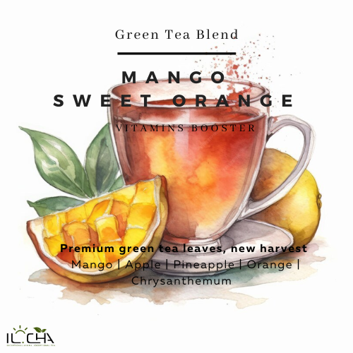 [ILCHAB10] IL-CHA organic tea wholesale bag 2lb - Mango sweet orange