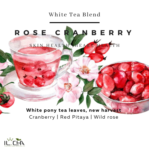 [ILCHAB12] IL-CHA organic tea wholesale bag 2lb - Rose cranberry