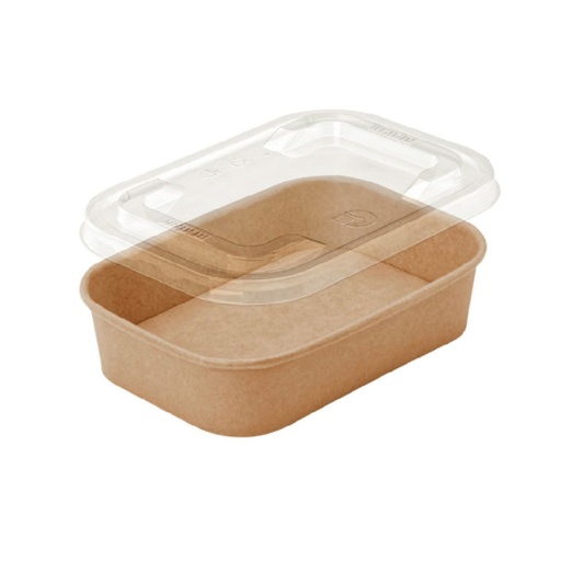 [NGCB500] New Gen rectangular 500ml bamboo fiber box with lid 6/50ct